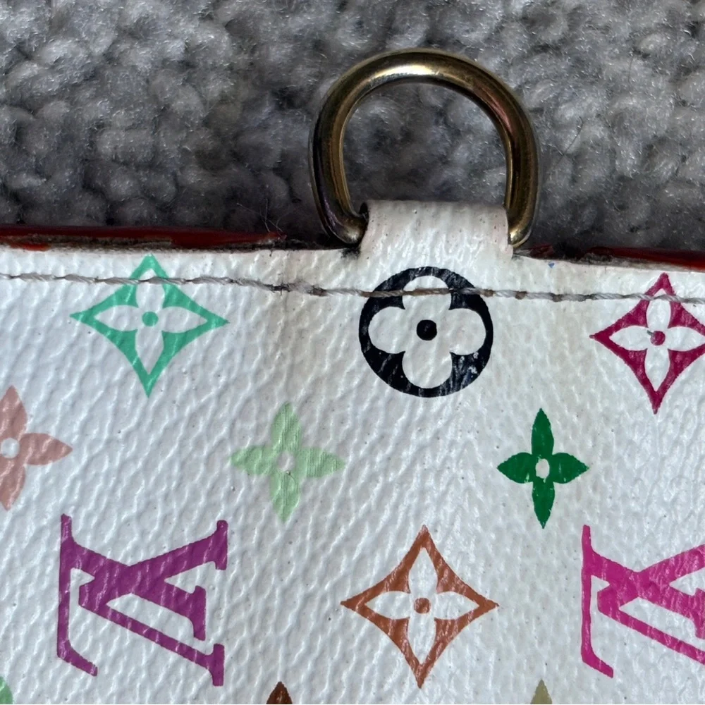 Louis Vuitton Multicolor Murakami Insolite Wallet White Pink - Picture 13 of 16